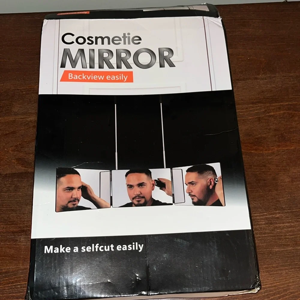 Cosmetic Large Mirror 3 Screens Hang or Stand Up NWOT